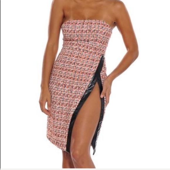 CECE HIGH SLIT MINI DRESS - Picture 2 of 8